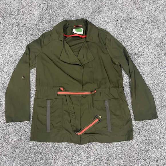Anthropologie Gisborne Anorak Olive Green Safari Jacket Women’s Size Medium - Picture 6 of 12